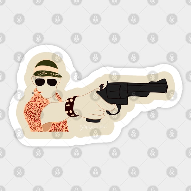 BAT COUNTRY Sticker by Snorted Lines